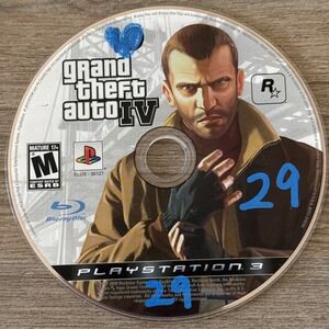 PS3 Grand‎ Theft Auto IV PlayStation 3 Disc Only Tested Works